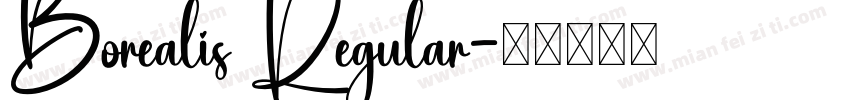 Borealis Regular字体转换